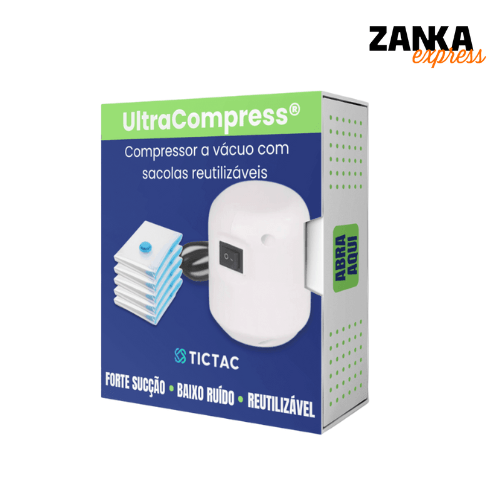 UltraCompress + Sacolas reutilizáveis - Reduza o volume em até 75% - Zanka Express